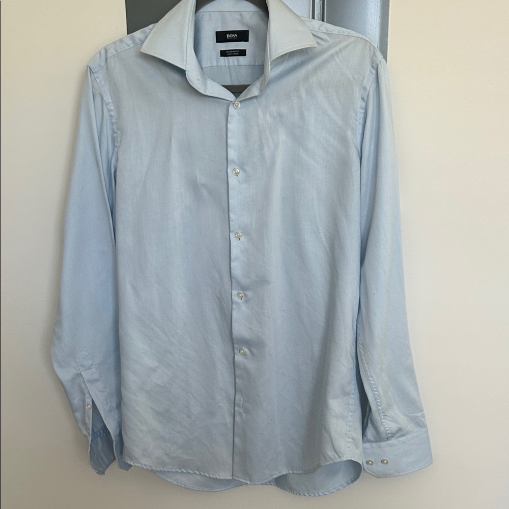 Boss Blue Men's Dress Shirt